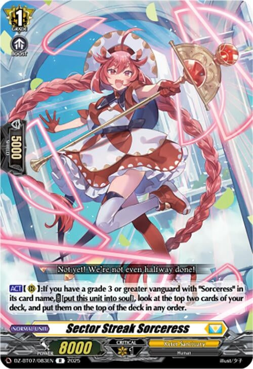 Image for Sector Streak Sorceress (DZ-BT07: Moon Fangs & Cerulean Blaze) (DZ-BT07/083EN) - Cardfight Vanguard