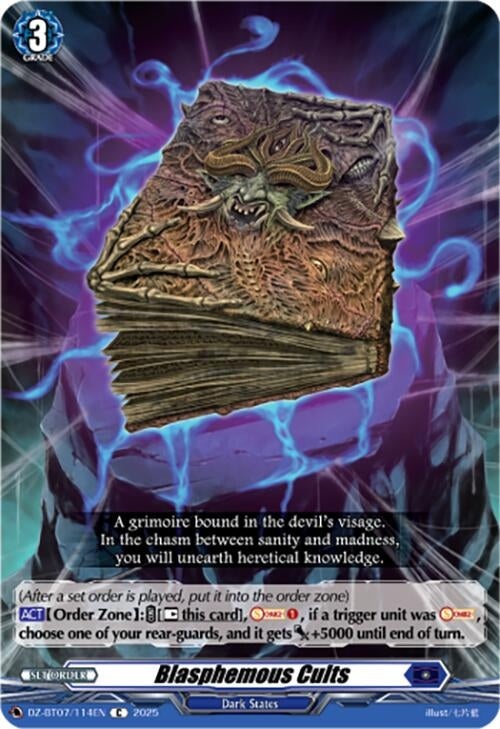 Image for Blasphemous Cults (DZ-BT07: Moon Fangs & Cerulean Blaze) (DZ-BT07/114EN) - Cardfight Vanguard