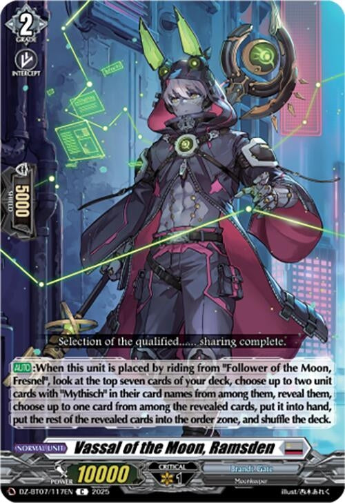 Image for Vassal of the Moon, Ramsden (DZ-BT07: Moon Fangs & Cerulean Blaze) (DZ-BT07/117EN) - Cardfight Vanguard