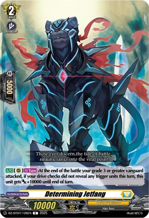 Image for Determining Jetfang (DZ-BT07: Moon Fangs & Cerulean Blaze) (DZ-BT07/126EN) - Cardfight Vanguard