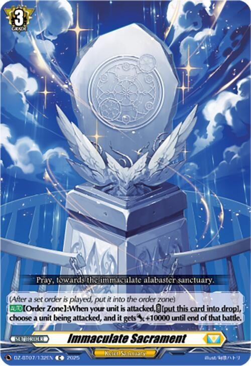 Image for Immaculate Sacrament (DZ-BT07: Moon Fangs & Cerulean Blaze) (DZ-BT07/132EN) - Cardfight Vanguard