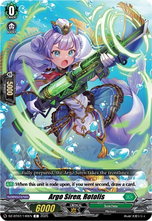 Image for Argo Siren, Rotolis (DZ-BT07: Moon Fangs & Cerulean Blaze) (DZ-BT07/140EN) - Cardfight Vanguard