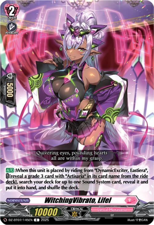 Image for WitchingVibrato, Lifel (DZ-BT07: Moon Fangs & Cerulean Blaze) (DZ-BT07/145EN) - Cardfight Vanguard
