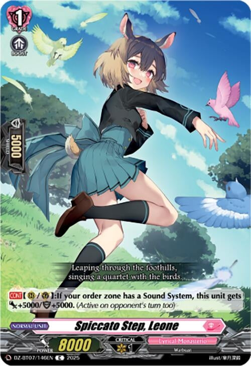 Image for Spiccato Step, Leone (DZ-BT07: Moon Fangs & Cerulean Blaze) (DZ-BT07/146EN) - Cardfight Vanguard