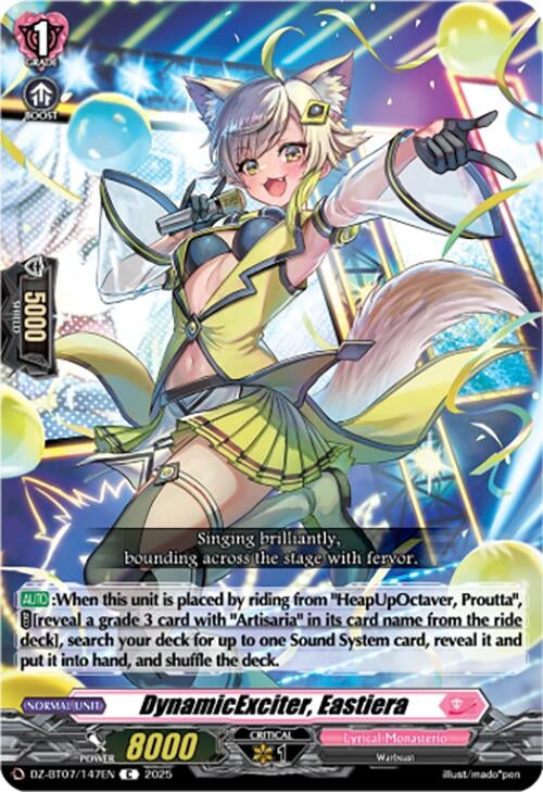 Image for DynamicExciter, Eastiera (DZ-BT07: Moon Fangs & Cerulean Blaze) (DZ-BT07/147EN) - Cardfight Vanguard
