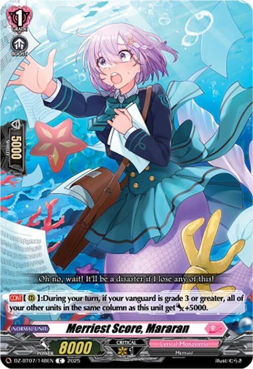 Image for Merriest Score, Mararan (DZ-BT07: Moon Fangs & Cerulean Blaze) (DZ-BT07/148EN) - Cardfight Vanguard