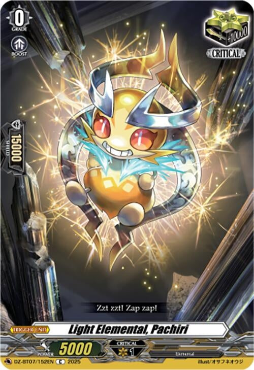 Image for Light Elemental, Pachiri (DZ-BT07: Moon Fangs & Cerulean Blaze) (DZ-BT07/152EN) - Cardfight Vanguard