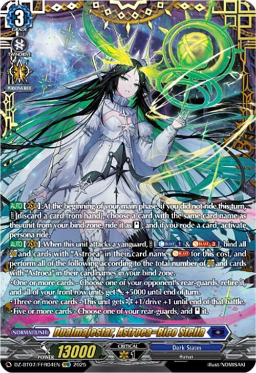 Image for Dualmajestar, Astroea=Bico Stella (FFR) (DZ-BT07: Moon Fangs & Cerulean Blaze) (DZ-BT07/FFR04EN) - Cardfight Vanguard