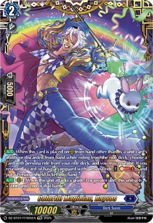 Image for Colorful Magician, Rayvos (FFR) (DZ-BT07: Moon Fangs & Cerulean Blaze) (DZ-BT07/FFR05EN) - Cardfight Vanguard