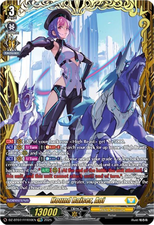 Image for Hound Raiser, Aoi (FFR) (DZ-BT07: Moon Fangs & Cerulean Blaze) (DZ-BT07/FFR10EN) - Cardfight Vanguard