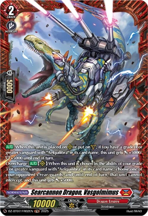 Image for Searcannon Dragon, Vasgolmimus (FR) (DZ-BT07: Moon Fangs & Cerulean Blaze) (DZ-BT07/FR02EN) - Cardfight Vanguard