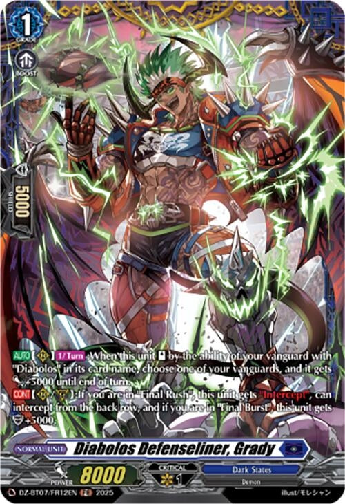 Image for Diabolos Defenseliner, Grady (FR) (DZ-BT07: Moon Fangs & Cerulean Blaze) (DZ-BT07/FR12EN) - Cardfight Vanguard