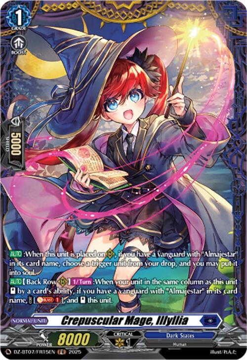 Image for Crepuscular Mage, Illyllia (FR) (DZ-BT07: Moon Fangs & Cerulean Blaze) (DZ-BT07/FR15EN) - Cardfight Vanguard