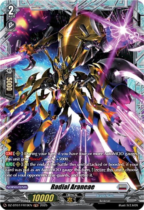 Image for Radial Araneae (FR) (DZ-BT07: Moon Fangs & Cerulean Blaze) (DZ-BT07/FR19EN) - Cardfight Vanguard