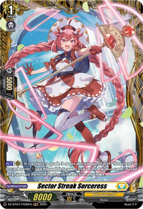 Image for Sector Streak Sorceress (FR) (DZ-BT07: Moon Fangs & Cerulean Blaze) (DZ-BT07/FR30EN) - Cardfight Vanguard