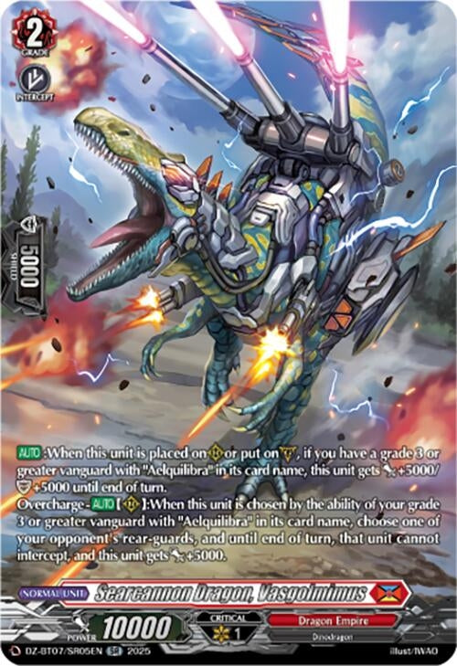Image for Searcannon Dragon, Vasgolmimus (SR) (DZ-BT07: Moon Fangs & Cerulean Blaze) (DZ-BT07/SR05EN) - Cardfight Vanguard