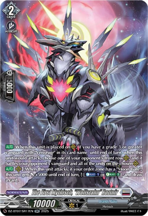 Image for The First Mythisch, "Wolfszahn" Roztnir (SR) (DZ-BT07: Moon Fangs & Cerulean Blaze) (DZ-BT07/SR17EN) - Cardfight Vanguard