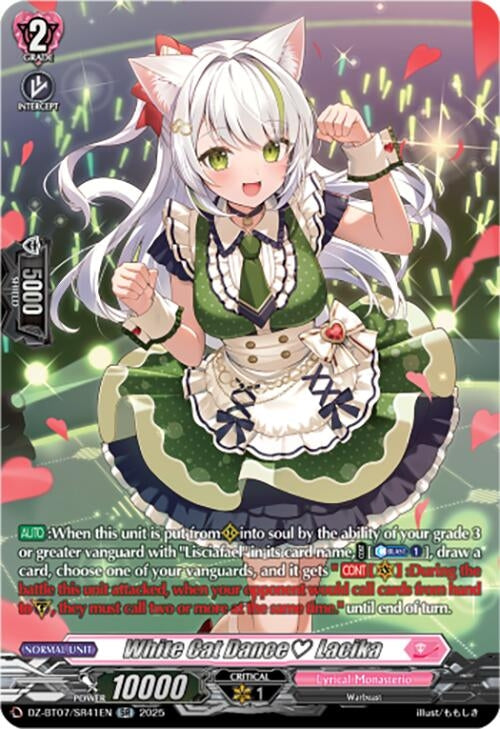 Image for White Cat Dance Lacika (SR) (DZ-BT07: Moon Fangs & Cerulean Blaze) (DZ-BT07/SR41EN) - Cardfight Vanguard