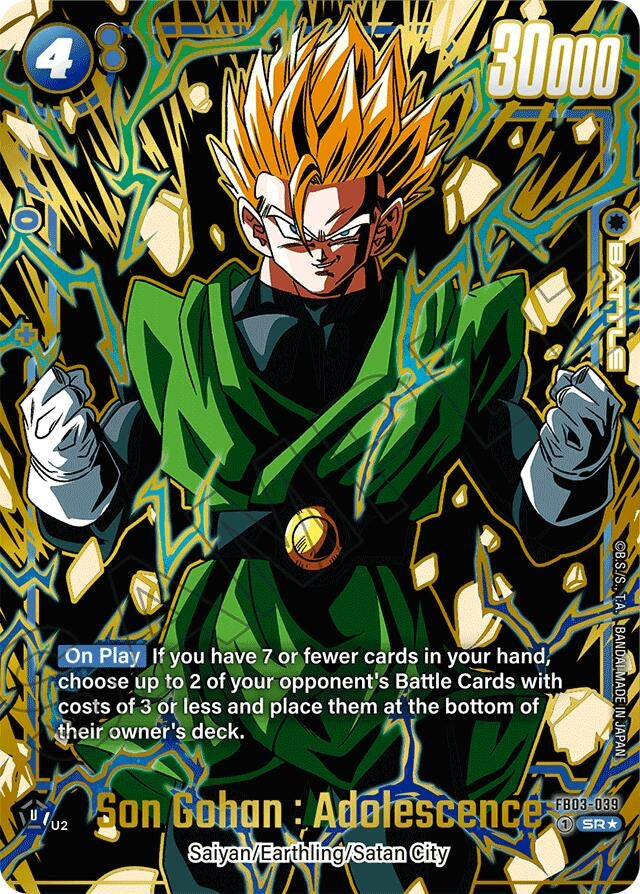 Image for Son Gohan : Adolescence (Alternate Art) (Raging Roar Alternate Art Reprints) (FB03-039) - Dragon Ball Super: Fusion World