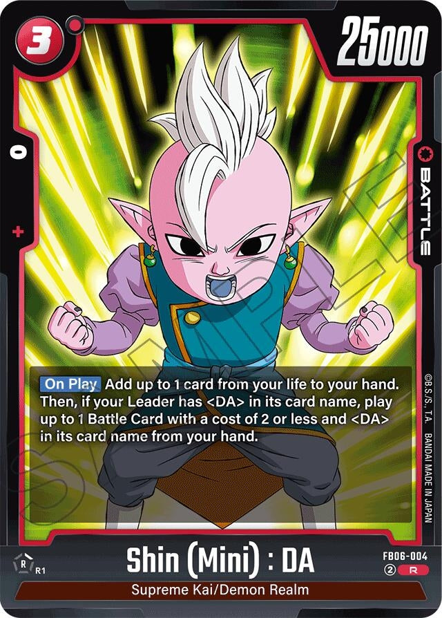 Image for Shin (Mini) : DA (Rivals Clash) (FB06-004) - Dragon Ball Super: Fusion World