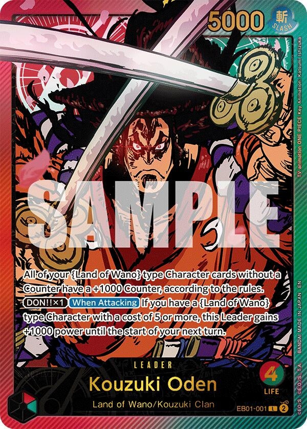Image for Kouzuki Oden (SPR) (Extra Booster: Anime 25th Collection) (EB01-001) - One Piece Card Game
