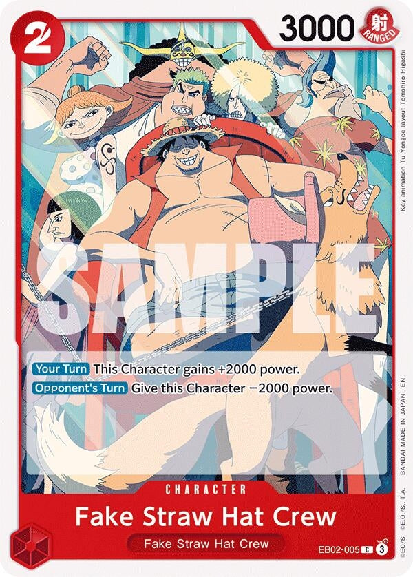 Image for Fake Straw Hat Crew (Extra Booster: Anime 25th Collection) (EB02-005) - One Piece Card Game