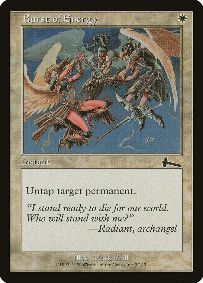 Image for Burst of Energy (Urza's Legacy) (3) - Magic: The Gathering