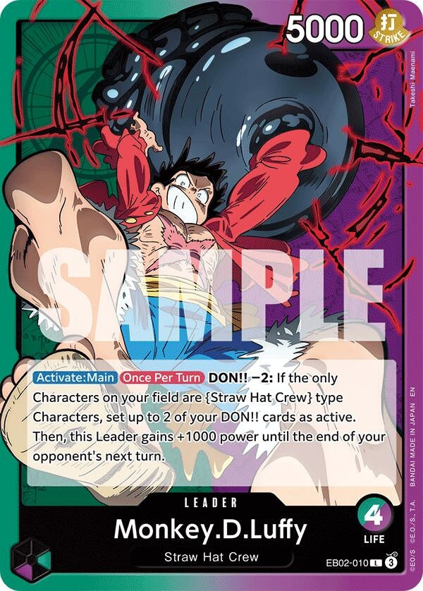 Image for Monkey.D.Luffy (010) (Extra Booster: Anime 25th Collection) (EB02-010) - One Piece Card Game