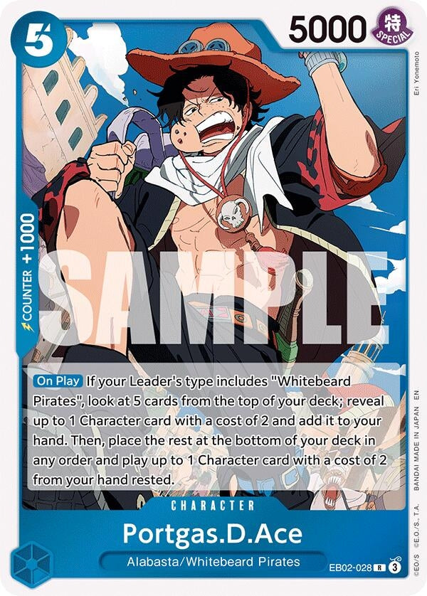 Image for Portgas.D.Ace (Extra Booster: Anime 25th Collection) (EB02-028) - One Piece Card Game