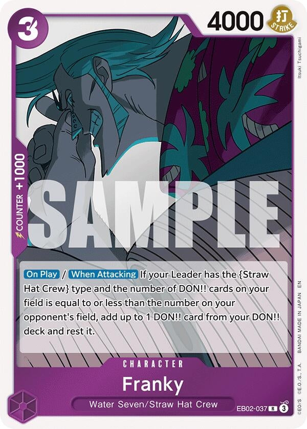 Image for Franky (Extra Booster: Anime 25th Collection) (EB02-037) - One Piece Card Game