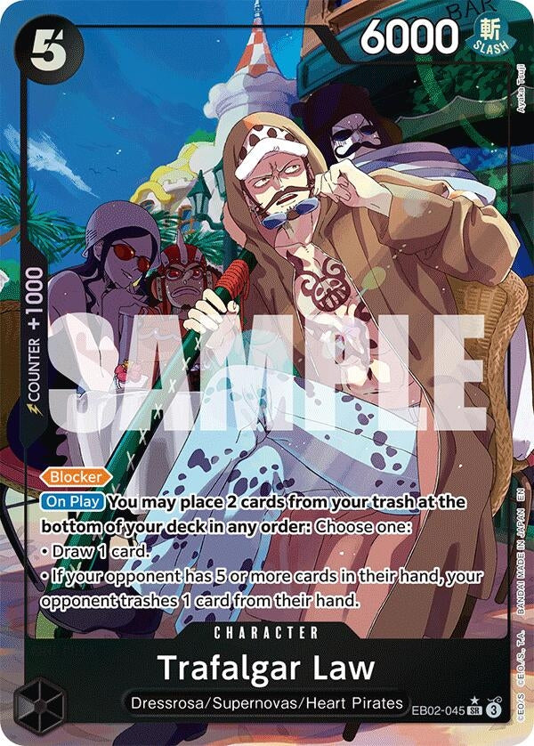 Image for Trafalgar Law (Alternate Art) (Extra Booster: Anime 25th Collection) (EB02-045) - One Piece Card Game