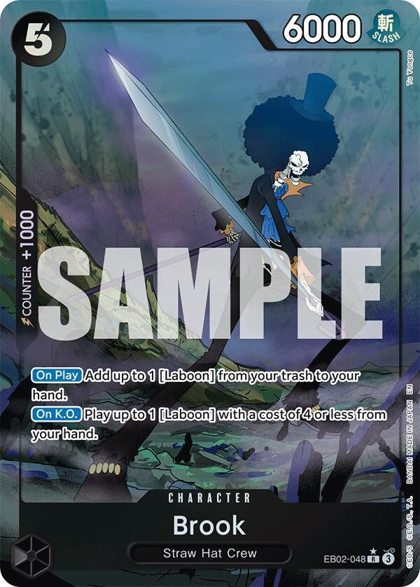Image for Brook (Alternate Art) (Extra Booster: Anime 25th Collection) (EB02-048) - One Piece Card Game