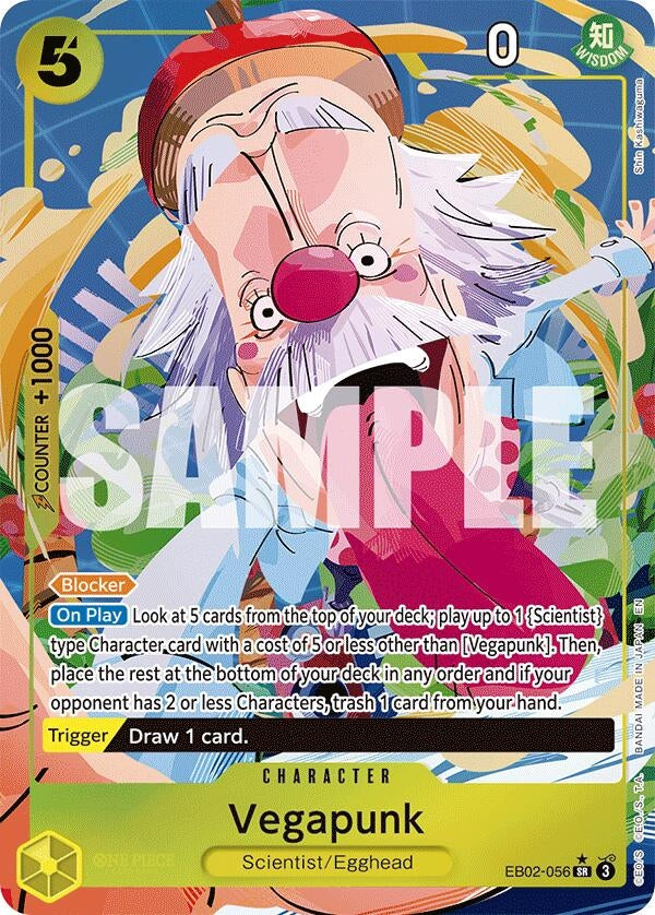 Image for Vegapunk (Alternate Art) (Extra Booster: Anime 25th Collection) (EB02-056) - One Piece Card Game