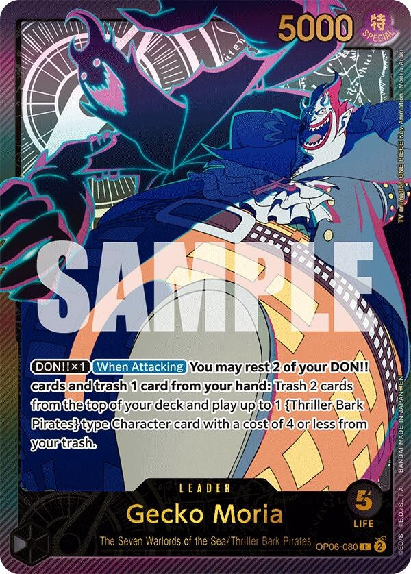 Image for Gecko Moria (SPR) (Extra Booster: Anime 25th Collection) (OP06-080) - One Piece Card Game