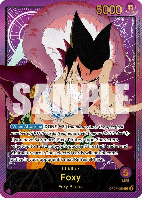Image for Foxy (SPR) (Extra Booster: Anime 25th Collection) (OP07-059) - One Piece Card Game