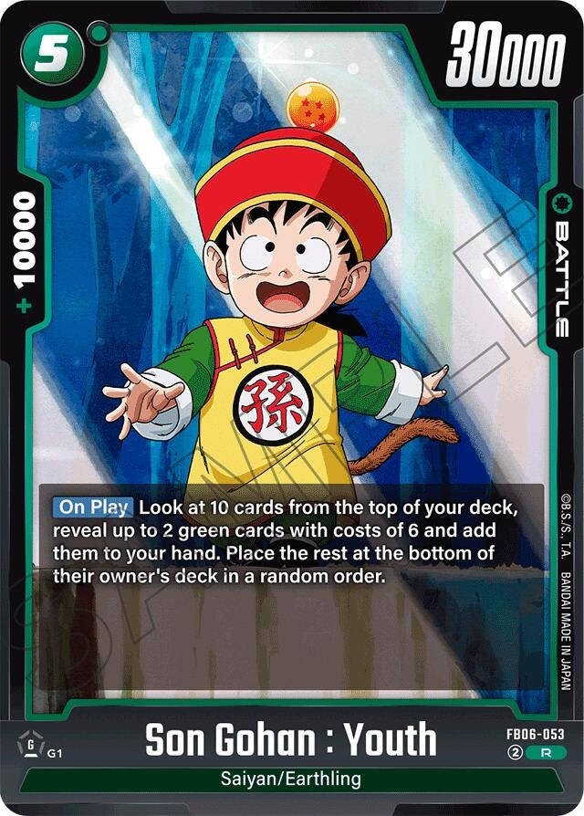 Image for Son Gohan : Youth (Rivals Clash) (FB06-053) - Dragon Ball Super: Fusion World