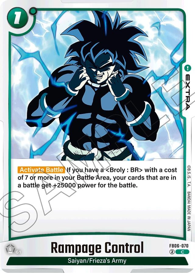 Image for Rampage Control (Rivals Clash) (FB06-070) - Dragon Ball Super: Fusion World