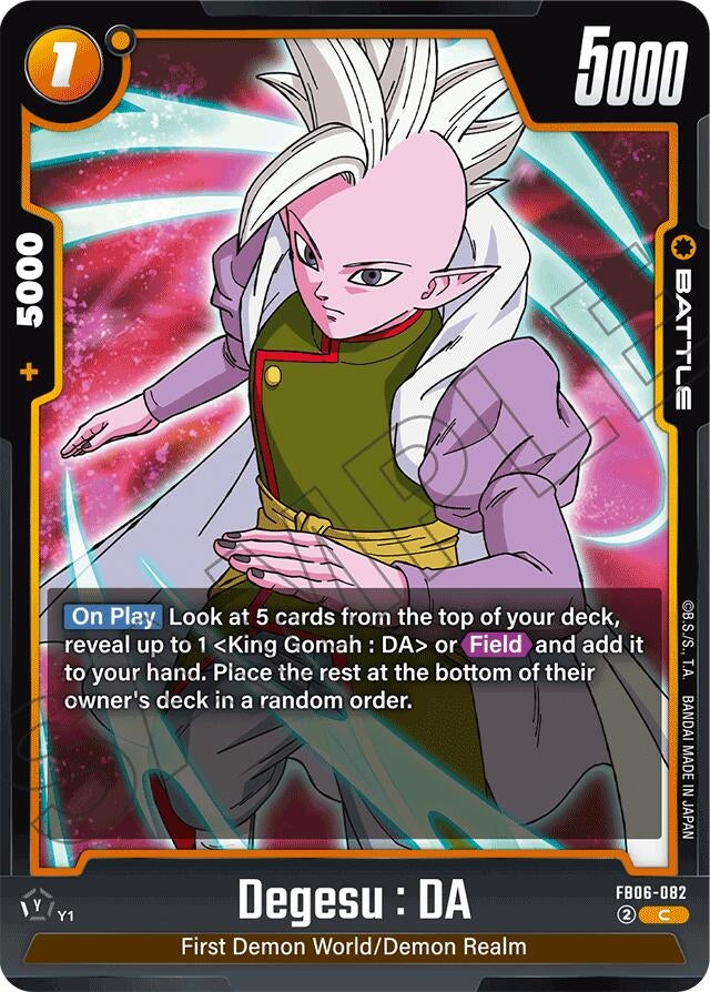 Image for Degesu : DA (Rivals Clash) (FB06-082) - Dragon Ball Super: Fusion World