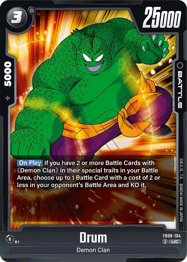 Image for Drum - FB06-104 (Rivals Clash) (FB06-104) - Dragon Ball Super: Fusion World