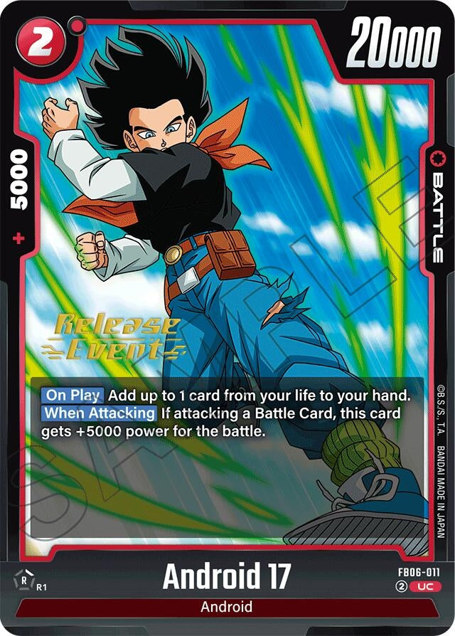 Image for Android 17 - FB06-011 (Rivals Clash Release Event Cards) (FB06-011) - Dragon Ball Super: Fusion World