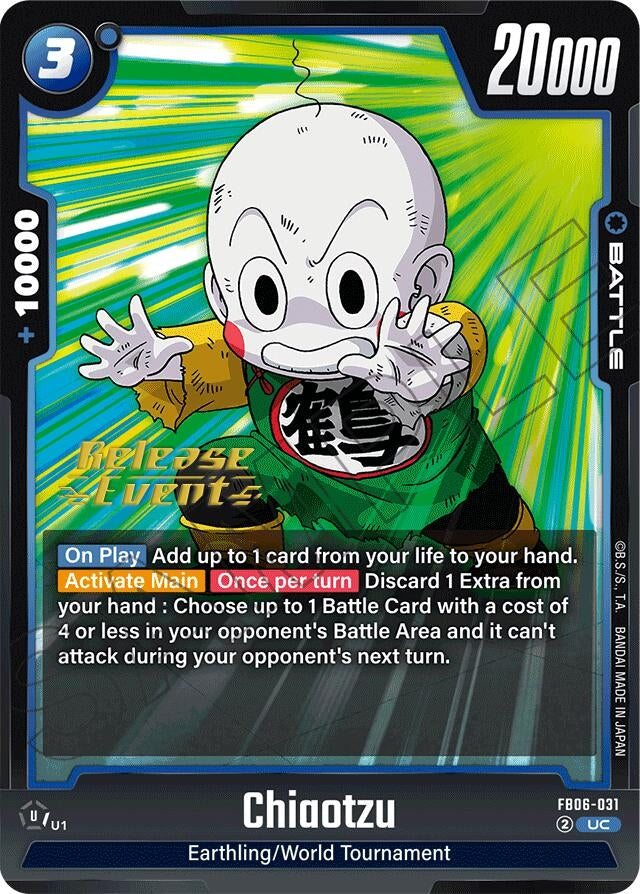 Image for Chiaotzu (Rivals Clash Release Event Cards) (FB06-031) - Dragon Ball Super: Fusion World