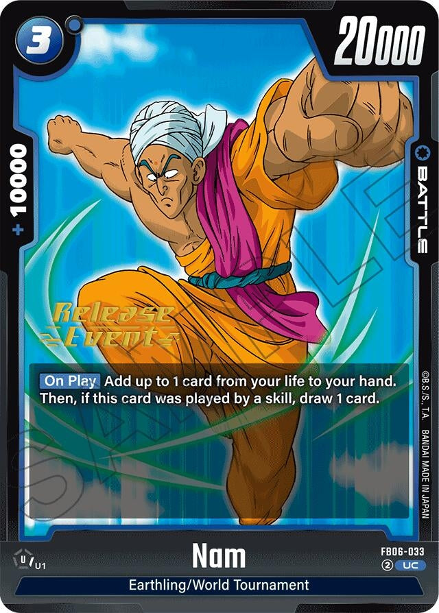 Image for Nam (Rivals Clash Release Event Cards) (FB06-033) - Dragon Ball Super: Fusion World