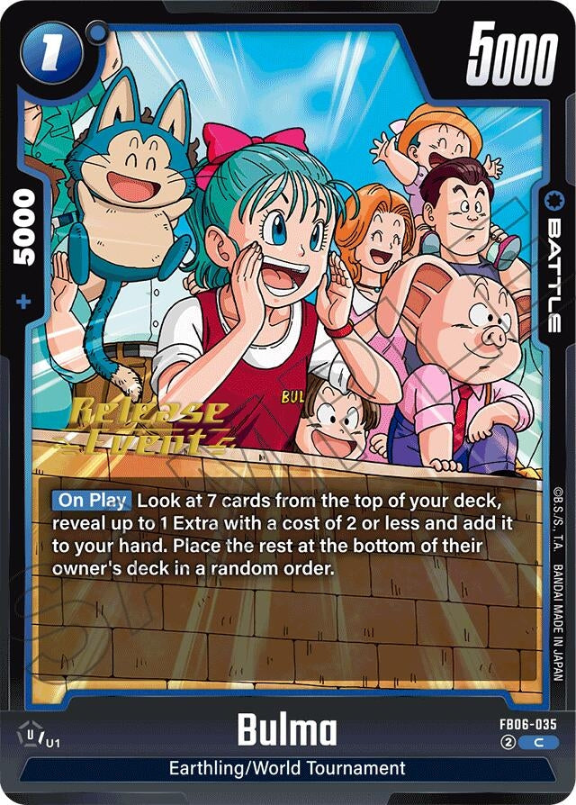 Image for Bulma (Rivals Clash Release Event Cards) (FB06-035) - Dragon Ball Super: Fusion World