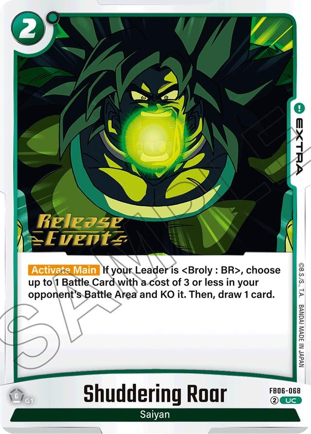 Image for Shuddering Roar (Rivals Clash Release Event Cards) (FB06-068) - Dragon Ball Super: Fusion World
