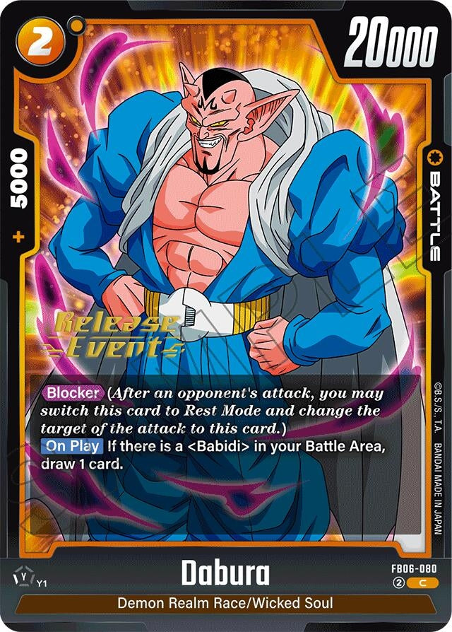 Image for Dabura (Rivals Clash Release Event Cards) (FB06-080) - Dragon Ball Super: Fusion World