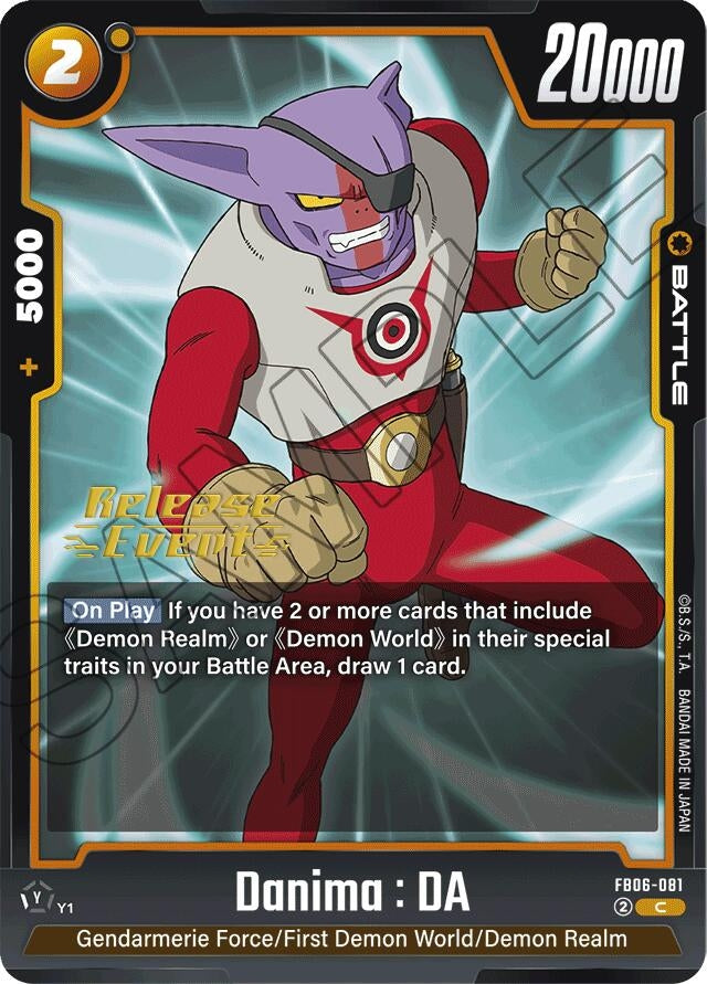 Image for Danima : DA (Rivals Clash Release Event Cards) (FB06-081) - Dragon Ball Super: Fusion World