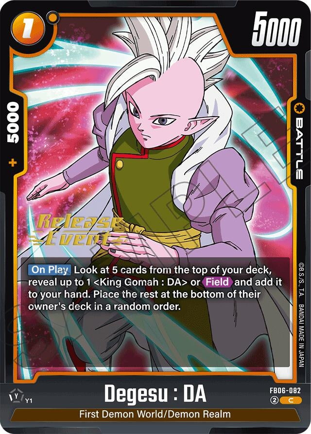 Image for Degesu : DA (Rivals Clash Release Event Cards) (FB06-082) - Dragon Ball Super: Fusion World