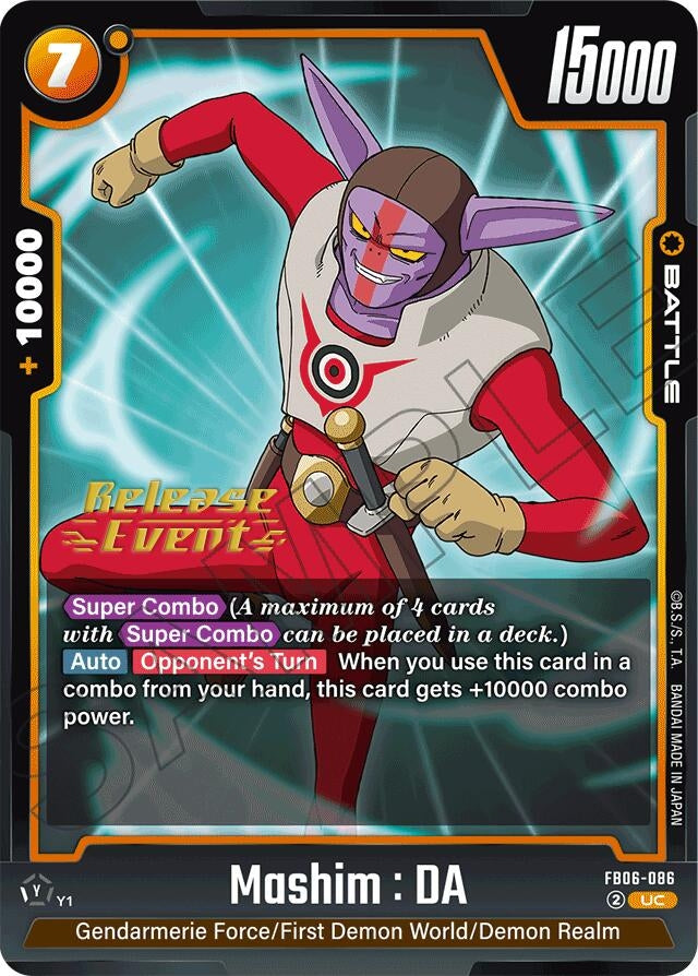 Image for Mashim : DA (Rivals Clash Release Event Cards) (FB06-086) - Dragon Ball Super: Fusion World