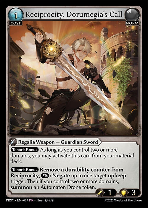 Image for Reprocity, Dorumegia's Call (Proxia's Vault) (007) - Grand Archive TCG