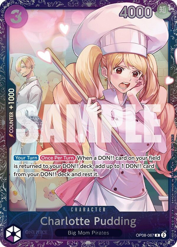 Image for Charlotte Pudding (Treasure Cup 2025) (One Piece Promotion Cards) (OP08-067) - One Piece Card Game